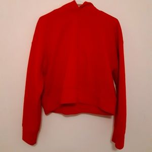 plain red hoodie